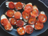 Fried Tomato Goat Cheese Toasts from The Cheerful Kitchen
