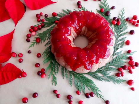 cranberry brandy bundt cake from the cheerful kitchen